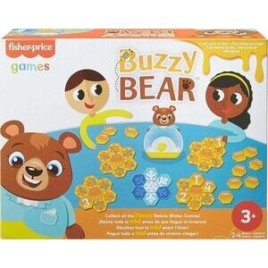 Mattel Fisher Price Buzzy Bear Cooperative Kids Game for 2 to 4 Players Age 3+